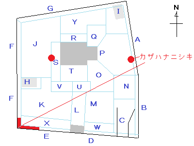 樹木の位置